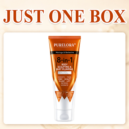 Moringa & Berberine 8-in-1 Body Sculpting & Bust Plumping Cream Smooth · Firm · Tone · Sculpt · Refresh · Hydrate · Plump · Lift