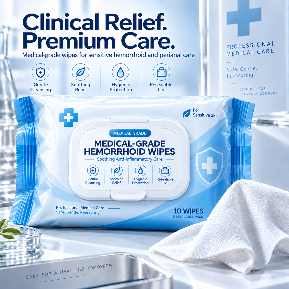 Anal anti-inflammatory and soothing wipes-Suitable for relieving hemorrhoids and for daily cleaning