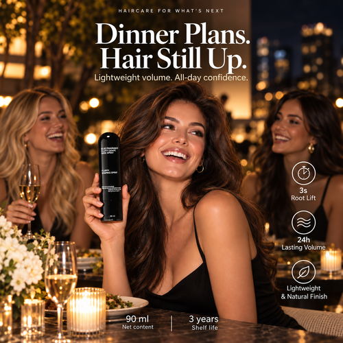 ⏳💧LIMITED-TIME 50% OFF! ⏰Peach-Scented Volumizing & Setting Spray – Lightweight, Bouncy Hair & Long-Lasting Hold ✨